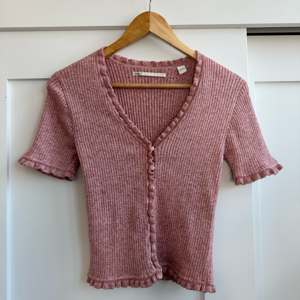 Short sleeve cardigan